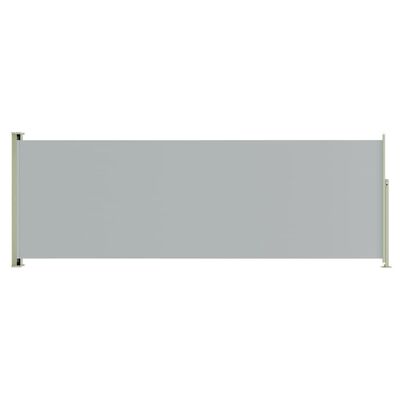 vidaXL Toldo lateral retráctil de jardín gris 180x500 cm