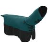 vidaXL Manta para Caballo Verde Oscuro y Negro 105 cm Poli&eacute;ster