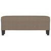 vidaXL Banco de tela gris taupe 100x35x41 cm