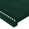 vidaXL Estructura cama sin colch&oacute;n terciopelo verde oscuro 120x200 cm