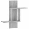 vidaXL Estante de pared Sonoma gris 59 x 17 x 63 cm