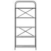 vidaXL Estante de libros Gris Sonoma 80 x 30 x 183 cm