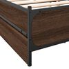 vidaXL Cama con cajones madera de ingenier&iacute;a marr&oacute;n roble 120x200 cm