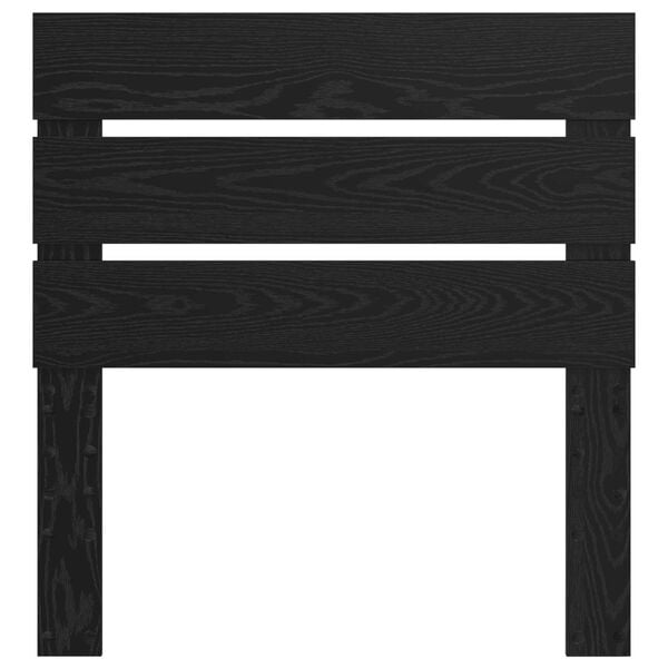 vidaXL Cabecero con cabecera Roble Negro 75 cm Madera de ingenier&iacute;a
