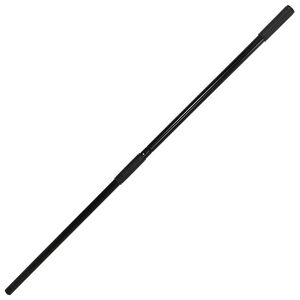 vidaXL Mango de horquilla de rastrillo acero negro &Oslash;3,5x127,5 cm