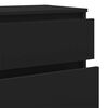 vidaXL Cajonera de madera contrachapada negro 60x36x103 cm