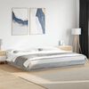 vidaXL Estructura de cama madera de ingenier&iacute;a gris Sonoma 200x200 cm