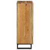 vidaXL Aparador alto de madera maciza mango rugosa 60x34x100 cm