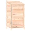 vidaXL Cobertizo de jard&iacute;n madera de abeto maciza 55x52x112 cm