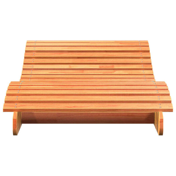 vidaXL Tumbona de madera maciza de pino marrón cera 205x80x31,5 cm