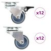 vidaXL Ruedas dobles giratorias 24 unidades 50 mm