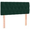 vidaXL Cama box spring con colch&oacute;n terciopelo verde oscuro 100x200 cm