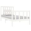 vidaXL Estructura cama individual sin colchón madera blanco 90x190 cm