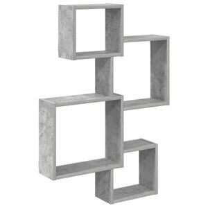 vidaXL Estantes de Cubo para Pared Montada en la pared Gris Hormig&oacute;n