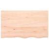 vidaXL Estante de pared madera maciza de roble sin tratar 100x60x2 cm