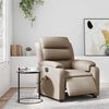 vidaXL Sill&oacute;n reclinable de masaje el&eacute;ctrico cuero sint&eacute;tico capuchino
