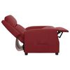 vidaXL Sill&oacute;n reclinable de cuero sint&eacute;tico rojo tinto