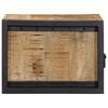 vidaXL Mesitas de noche 2 piezas 40x35x25cm madera maciza rugosa mango