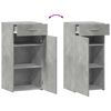 vidaXL Aparador madera de ingenier&iacute;a gris hormig&oacute;n 45x42,5x93 cm