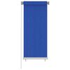 vidaXL Persiana enrollable de exterior 65(ancho)x140(alto)cm azul HDPE