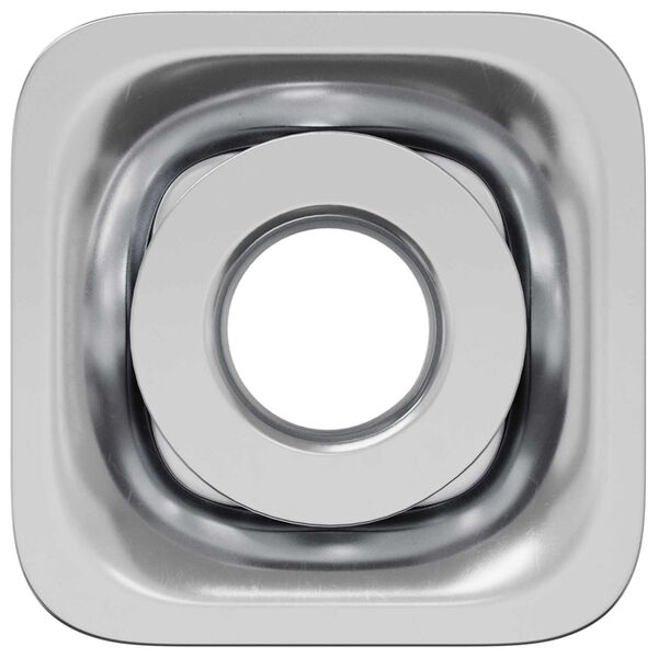 vidaXL Inserto de tubo roscado 12 pcs Negro y Plata Acero Galvanizado