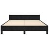 vidaXL Estructura de cama sin colch&oacute;n terciopelo negro 140x190 cm