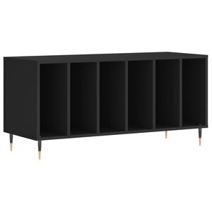 vidaXL Mueble para discos madera contrachapada negro 100x38x48 cm