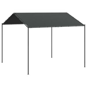vidaXL Carpa acero y tela gris antracita 3x3 m