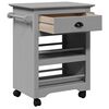 vidaXL Carrito de cocina BODO gris 67,5x45x80 cm