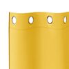 vidaXL Cortinas Opacas con Anillas 2 pcs Amarillo Mostaza 140 x 140 cm
