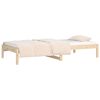 vidaXL Sofá cama de madera maciza de pino 90x190 cm