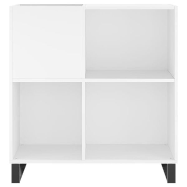 vidaXL Mueble para discos madera contrachapada blanco 84,5x38x89 cm