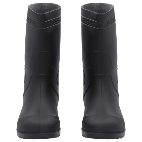 vidaXL Botas de agua negro número 42 PVC