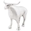 vidaXL Escultura de toro Plateado 20 x 17 x 23 cm Aluminio