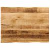 vidaXL Tablero de mesa borde natural madera maciza mango 90x60x3,8 cm