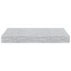 vidaXL Estantes flotantes de pared 4 uds gris MDF 40x23x3,8 cm