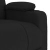 vidaXL Sill&oacute;n reclinable de tela negro