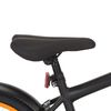 vidaXL Bicicleta ni&ntilde;os y portaequipajes delantero 18" negro y naranja
