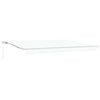 vidaXL Toldo retr&aacute;ctil Blanco 450 x 300 x 165 cm Poli&eacute;ster y Aluminio