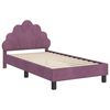 vidaXL Cama para niños con cabecero Morado 80 x 160 cm Terciopelo