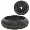 vidaXL Lavabo de m&aacute;rmol negro 40x12 cm