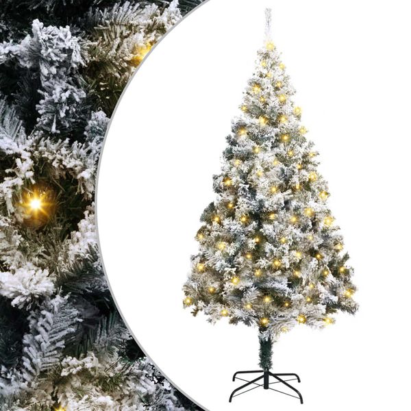 vidaXL &Aacute;rbol de Navidad artificial 180 cm PVC y Acero y Pl&aacute;stico
