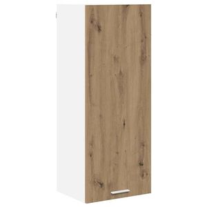 vidaXL Mueble colgante con puerta Roble artesanal 40 x 31 x 100 cm