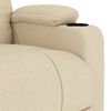 vidaXL Sillón de masaje de tela color crema