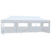 vidaXL Carpa de fiestas pop-up plegable con 5 paredes blanco 3x9 m