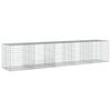 vidaXL Cesta de gaviones con cubierta hierro galvanizado 500x100x100cm