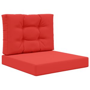 vidaXL Coj&iacute;n para sof&aacute; de exterior 2 pcs Rojo Poli&eacute;ster