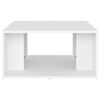 vidaXL Mesas de centro 4 pzas madera contrachapada blanco 33x33x33 cm