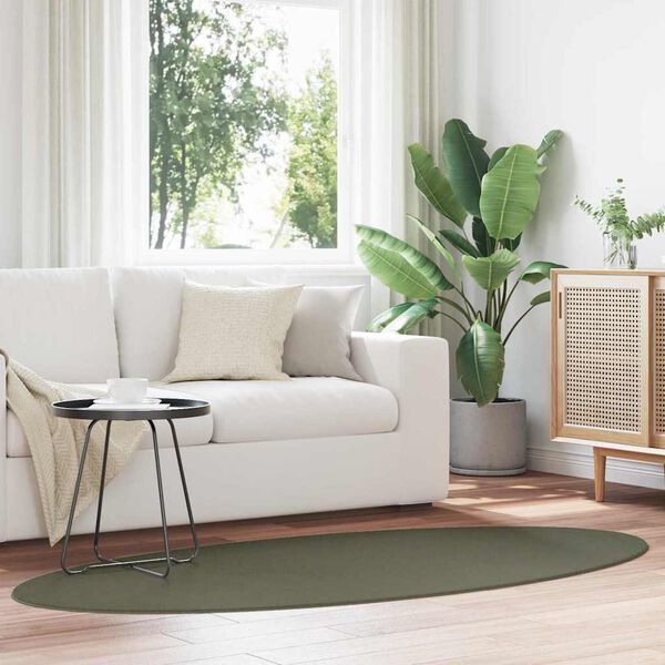 vidaXL Alfombra HUARTE Verde bosque 170 x 120 cm 100% Poli&eacute;ster