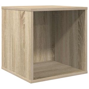 vidaXL Caja para &aacute;lbumes de vinilo Roble Sonoma 37 x 36,5 x 38 cm